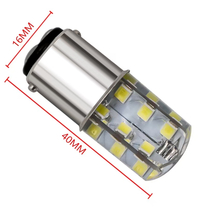 Automotive LED lights, brake lights, 1157 rubber lights, flashing lights, red and white lights, 24SMD high-brightness taillights, turn signals pic 4