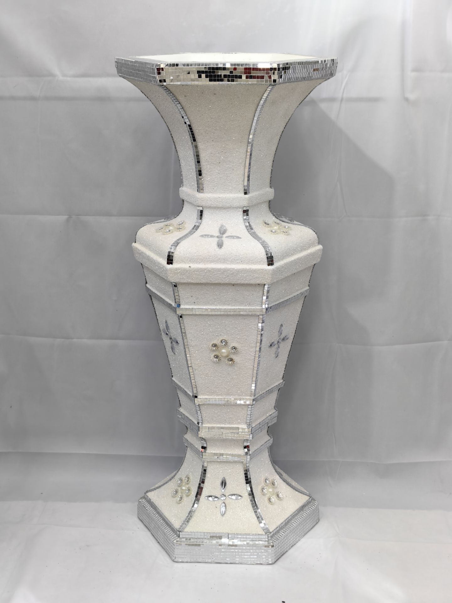 马赛克玻璃花瓶酒店家居用品 水晶玻璃花瓶 贴配件工艺品80cm