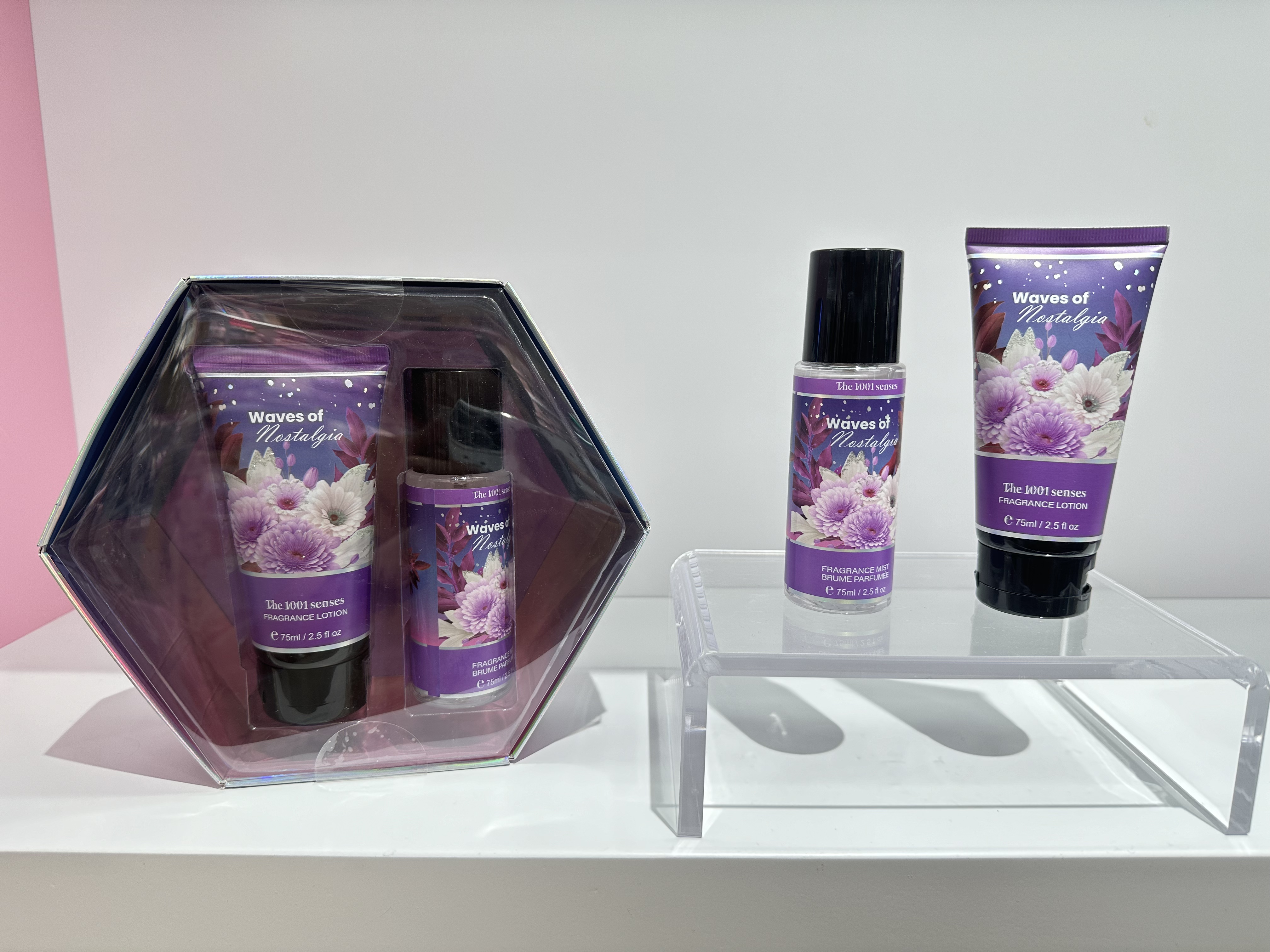 高品质花果香75ml香氛喷雾75ml身体乳两件套香水套装中东南美Perfume工厂直销