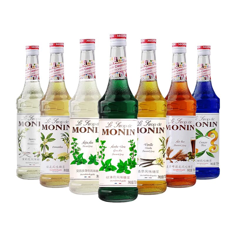 包邮！莫林风味糖浆700ml 美魄酒吧鸡尾酒浓缩调酒咖啡伴侣果酱