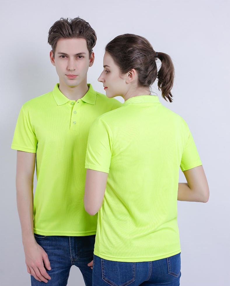 Jacquard collar quick-drying lapel polo shirt for both men and women, new fashionable, casual, comfortable and breathable advertising shirt T-shirt details Picture