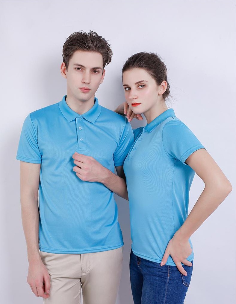 Jacquard collar quick-drying lapel polo shirt for both men and women, new fashionable, casual, comfortable and breathable advertising shirt T-shirt Item Picture