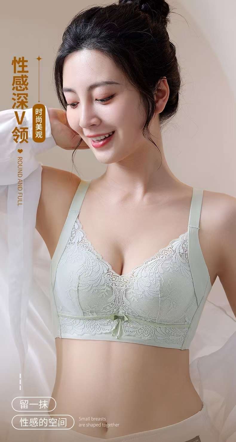 Summer's new small-sized, form-adjustable bra with a lift and top support for women's underwear, side retraction for breast correction, and outward expansion bra Item Picture