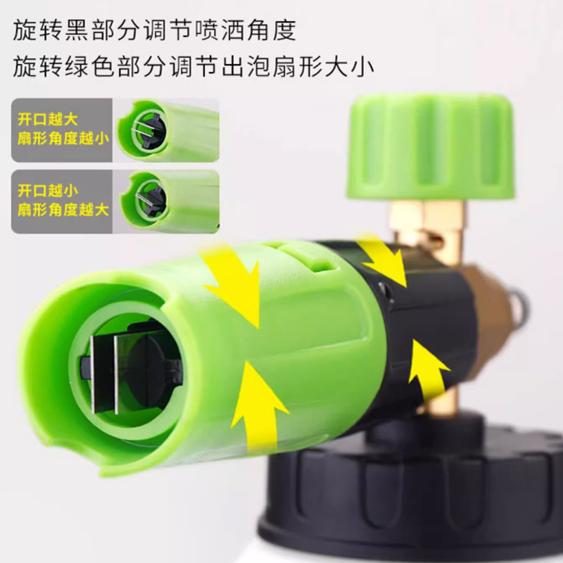 High-pressure PA foam large-mouth pot car wash machine, foam pot foaming device, transparent spray gun accessories 15126HONGDA Hongda Garden details Picture