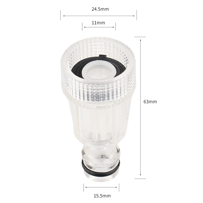 Portable high-pressure car wash machine, washing machine, car wash device, water inlet joint, filter screen, filter, transparent pacifier, self-locking connection 15126HONGDA Hongda Garden Item Picture
