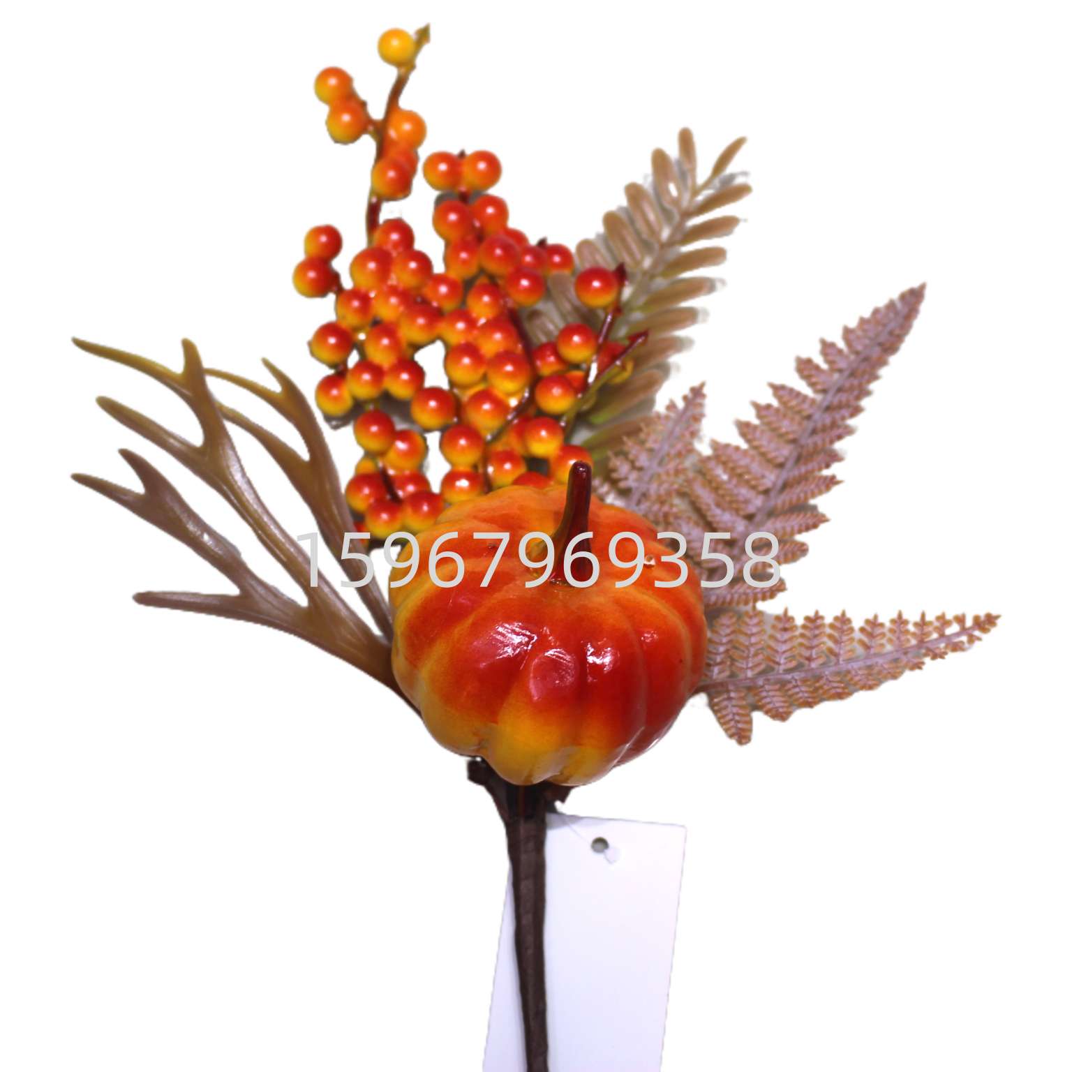 跨境直邮 万圣节插枝 办公文化节庆用品 圣诞树挂饰用品 万圣