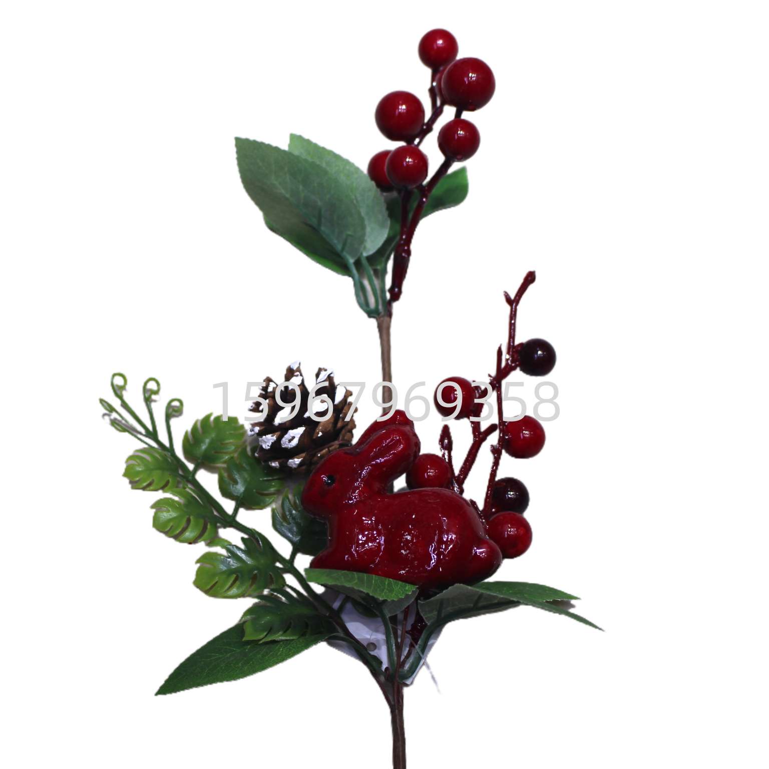 Christmas cuttings, office culture, Christmas supplies, Christmas decoration sets, Christmas balls, plush pendants, Christmas red fruit accessories, festive atmosphere decoration