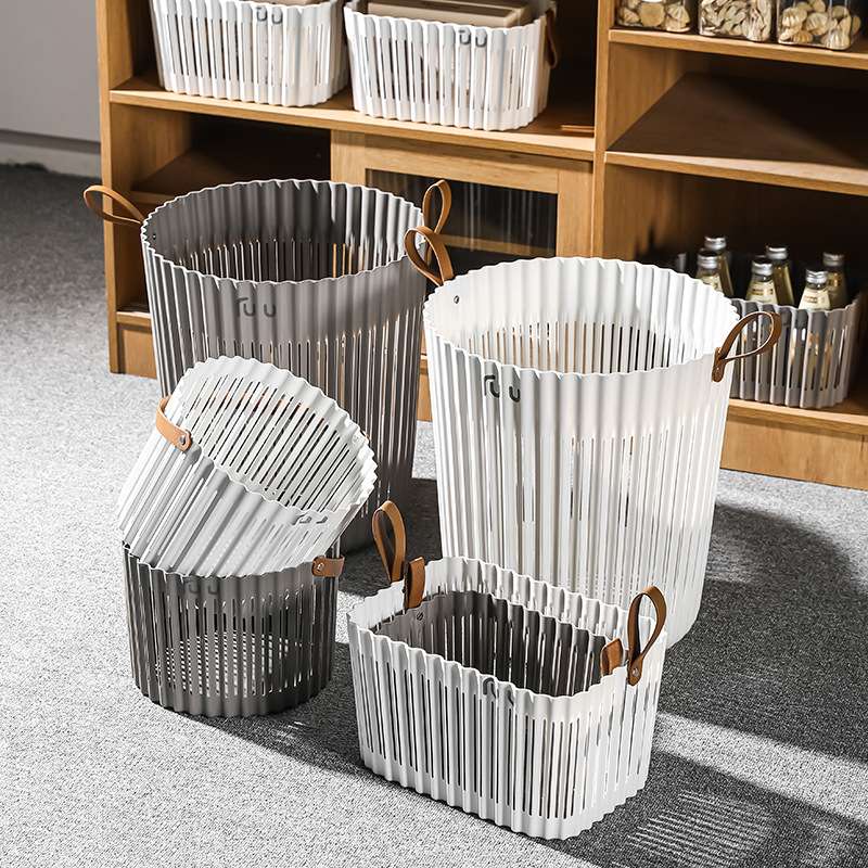 S41-9185 plastic woven basket, picnic small hand-held vegetable frame, fruit storage basket, new retro desktop storage basket detail image 17