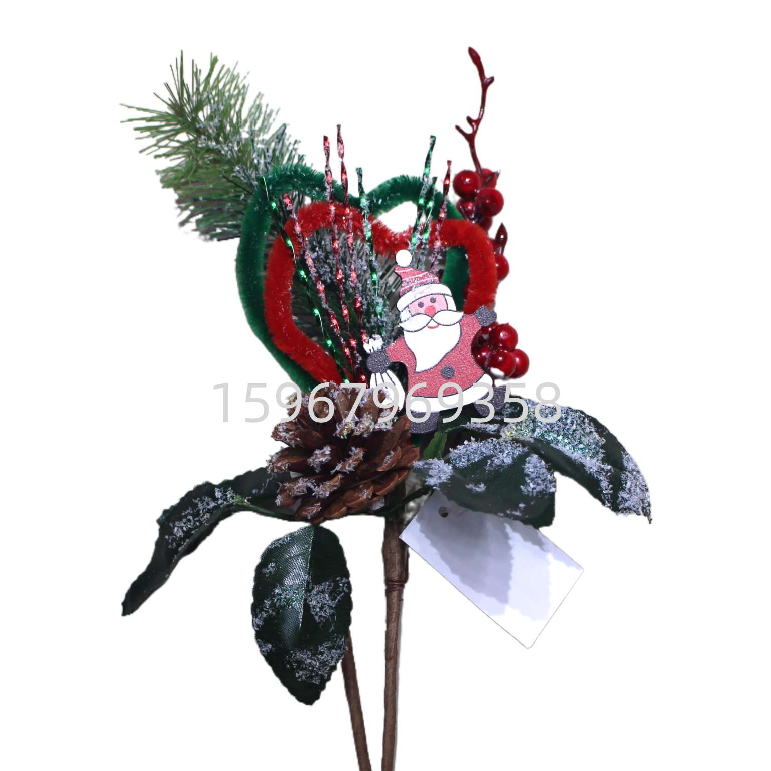 Essential artificial garden plant accessories for creating an office cultural atmosphere, Christmas cuttings, green, environmentally friendly and pollution-free