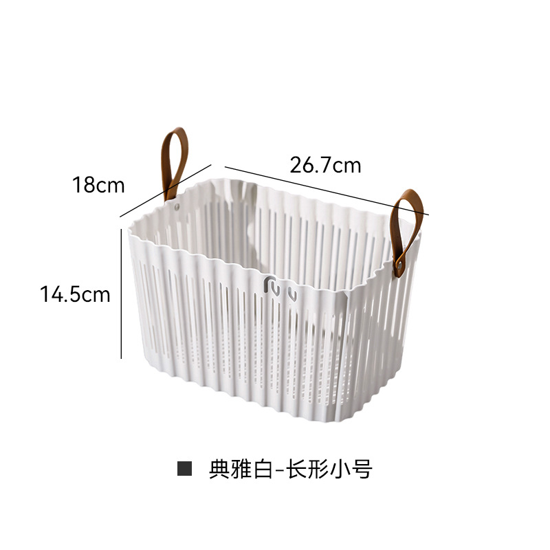 S41-9184 small hand-held basket, ins style outdoor camping picnic fruit basket, fruit plate, snack and dried fruit storage basket details Picture