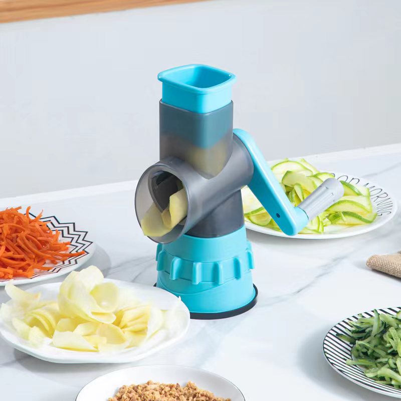 旋风滚筒切菜机 多功能切菜器 切丝切片器 手摇擦丝磨粉厨房神器 切丝器丝厨房神器详情图2