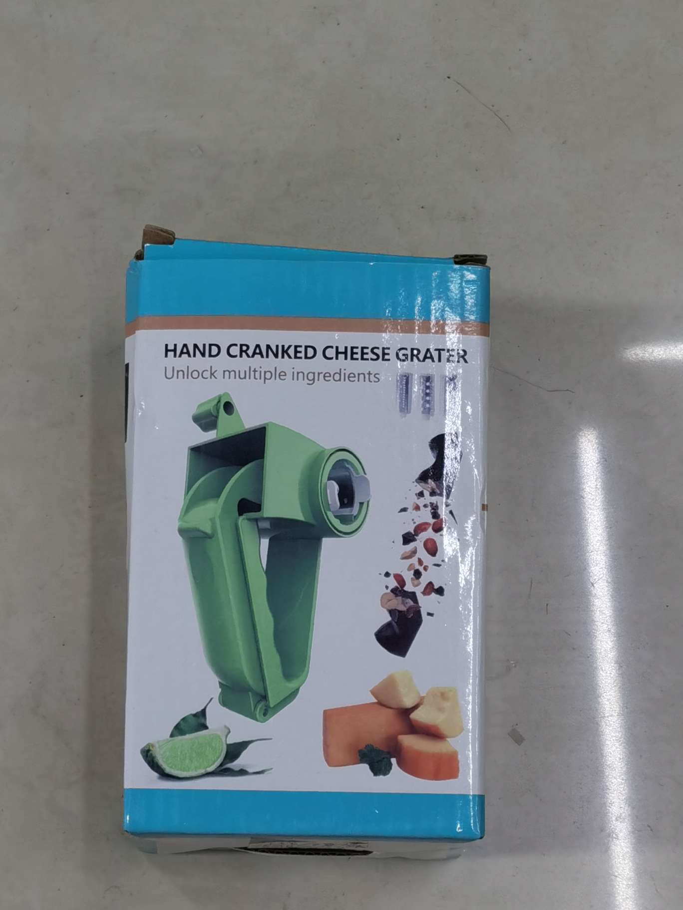 Multi-functional grater, three-blade hand-cranking rotating cheese grater, kitchen creative cheese and cheese, starting from 100 yuan per box, kitchen magic tool, shredder, electric garlic blender Item Picture