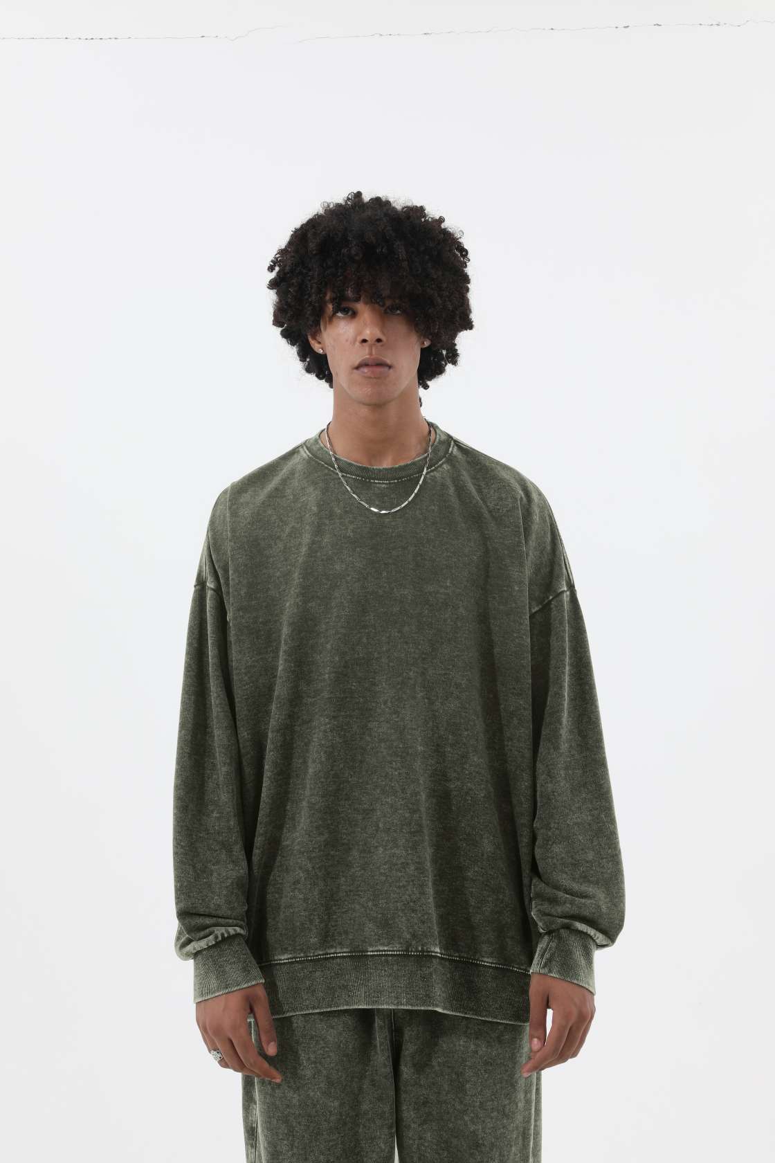 Washed cotton 230g/㎡ long-sleeved American street fashion brand men's and women's same style pure cotton long-sleeved T-shirt advertising shirt men's casual cultural shirt fashionable, comfortable and breathable new top detail image 13