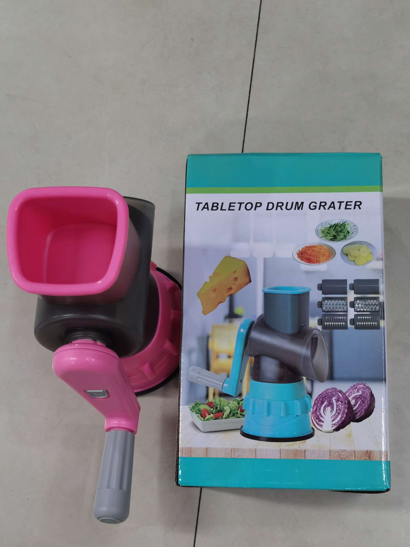 旋风滚筒切菜机 多功能切菜器 切丝切片器 手摇擦丝磨粉厨房神器 切丝器丝厨房神器详情图14