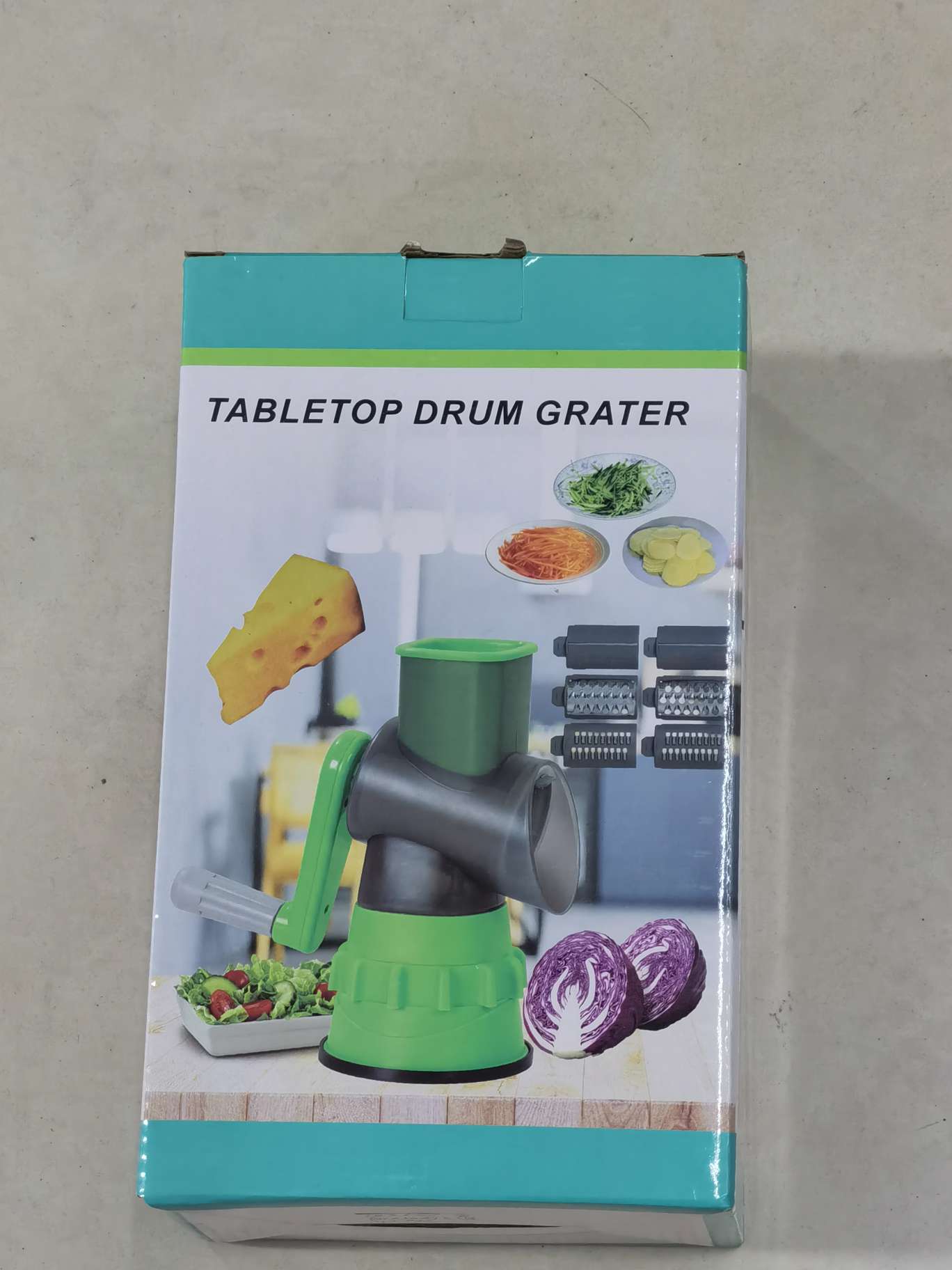 旋风滚筒切菜机 多功能切菜器 切丝切片器 手摇擦丝磨粉厨房神器 切丝器丝厨房神器详情图9