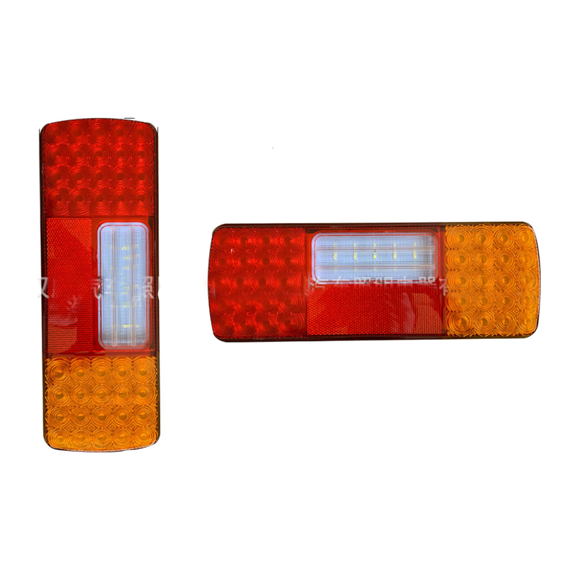 货车通用12-24V卡车尾灯61LED大功率灯珠带照地灯电压货车尾灯