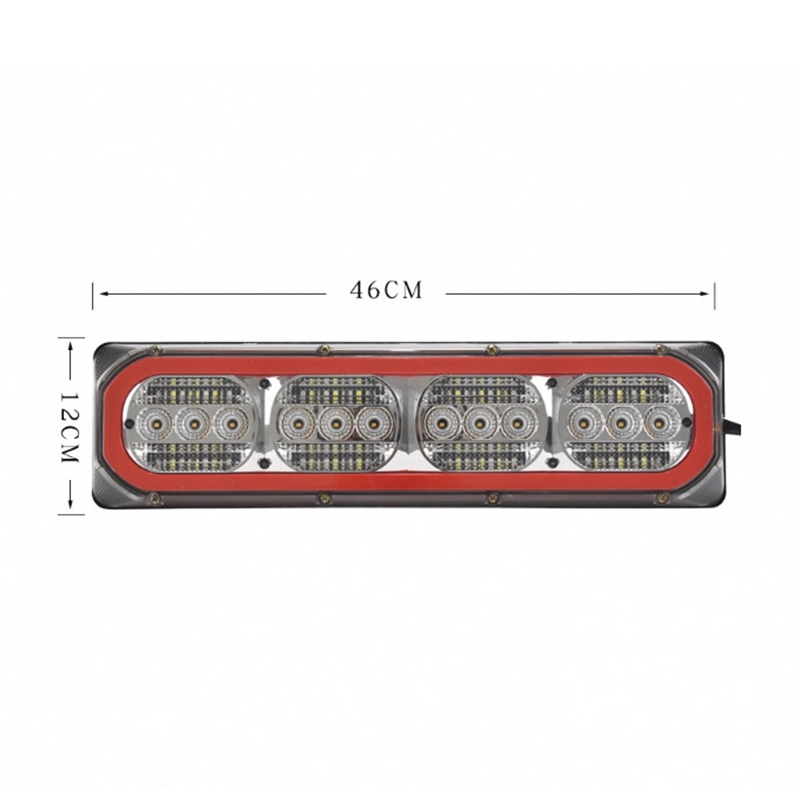 General Motors truck rear taillight LED turning water flashing flashing truck General Motors 24V waterproof reversing light trailer rear taillight details Picture