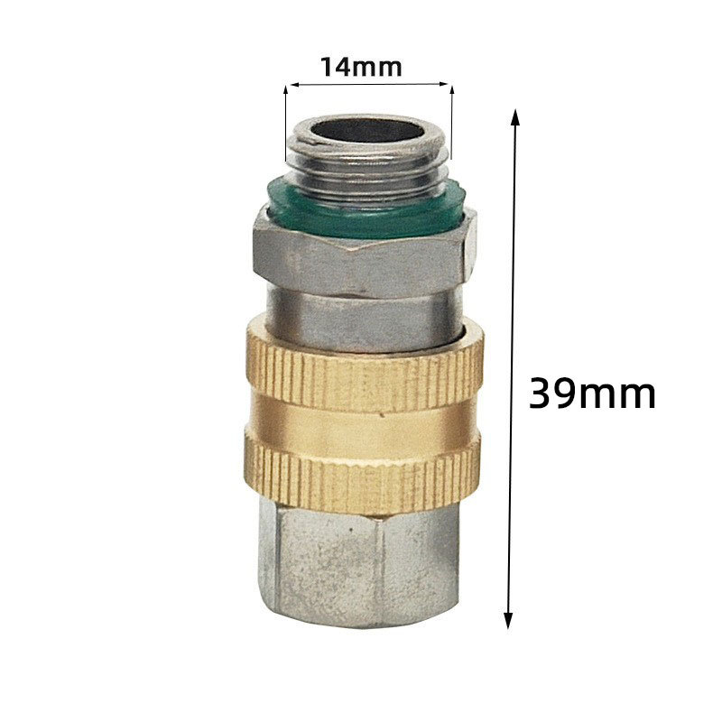 Conector de la bomba de dosificación 2 en 1 tubo de dosificación tubo de refuerzo bomba de émbolo triplex pulverizador agrícola máquina de dosificación conector de cobre 15126HONGDA hongda garden Specification image