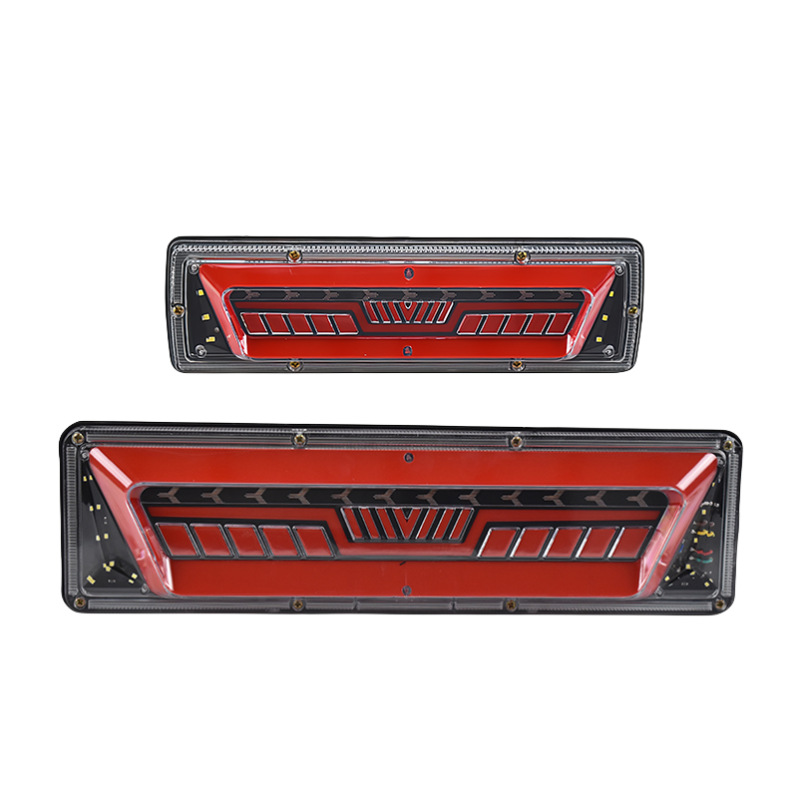 General led lights for trucks, Steyr King taillights, truck flow turn signals, flashing brake lights, signal lights, high position lights, warning lights full figure