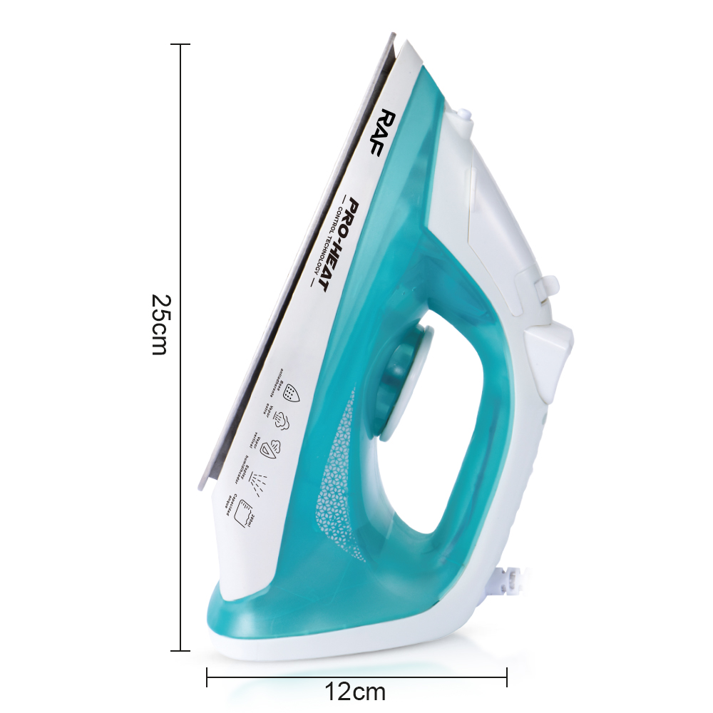RAF European standard cross-border ceramic base handheld steam iron, small portable electric iron, spray iron Item Picture