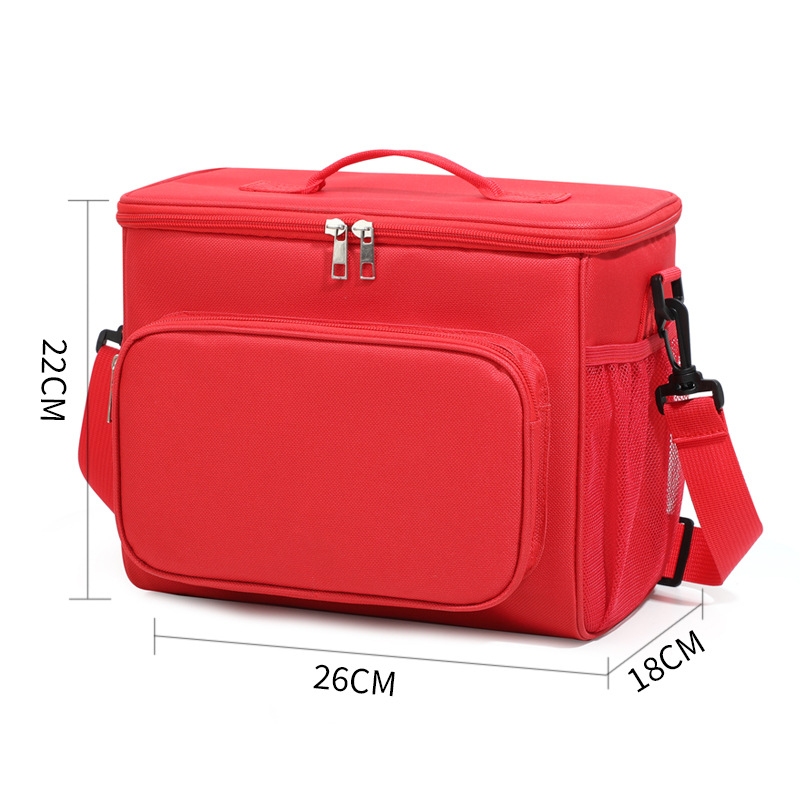 Cross-border large-capacity ice packs, simple and fashionable square insulated bags, outdoor insulated boxes, portable lunch boxes, lunch bags Item Picture
