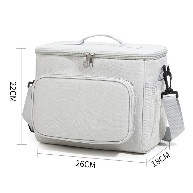 Cross-border large-capacity ice packs, simple and fashionable square insulated bags, outdoor insulated boxes, portable lunch boxes, lunch bags detail image 18
