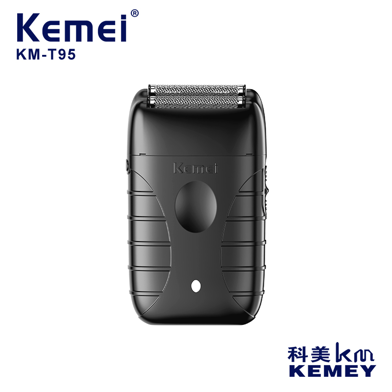 科美KM-T95 USB精钢往复式浮动剃须刀不伤肤剃须干净快充持久续航电动剃须刀刮胡刀刮胡刀跨境刮胡刀男士刮鬍刀