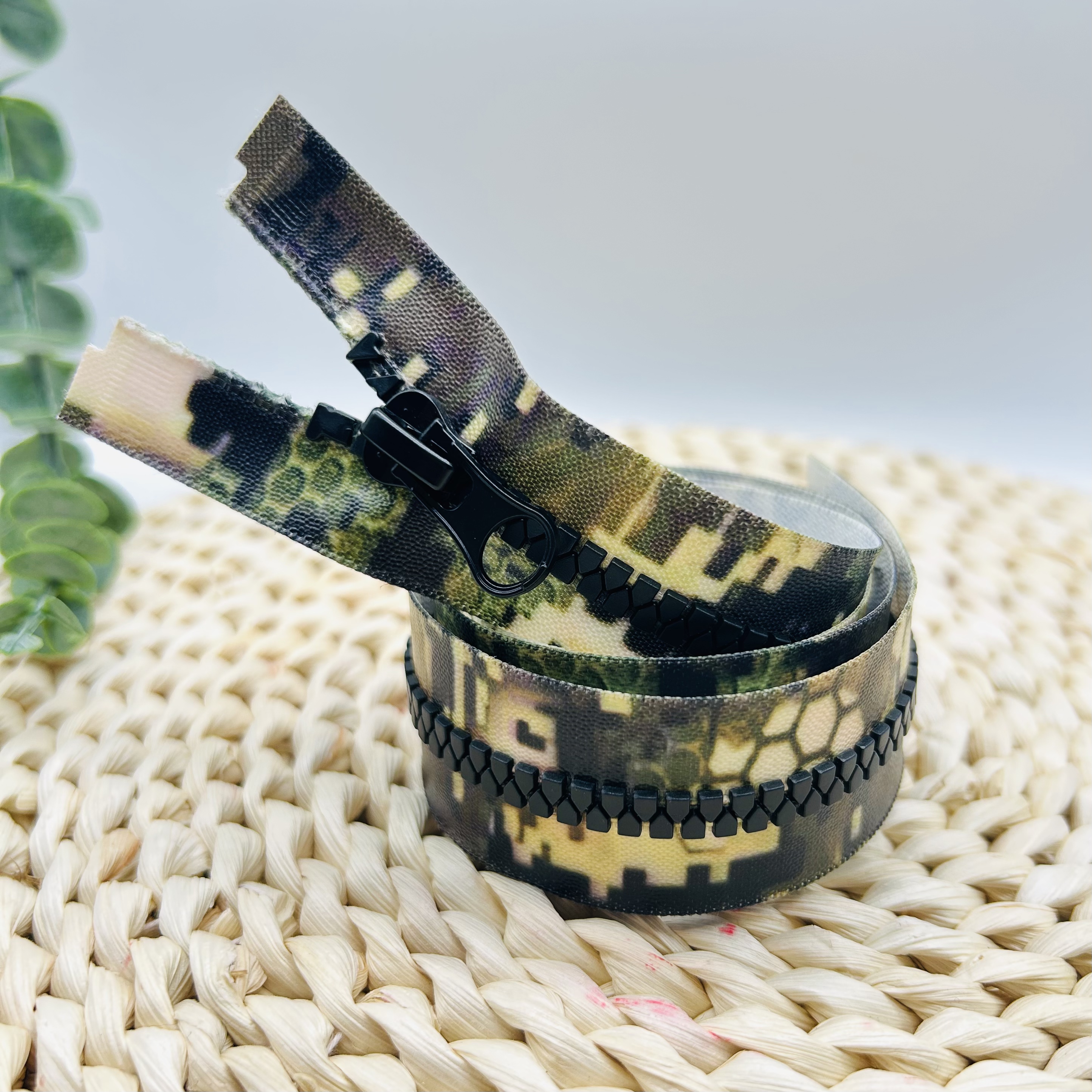 5# Korean Version Resin Open-Tail And Closed-Tail Personalized Custom Camouflage Specification drawing