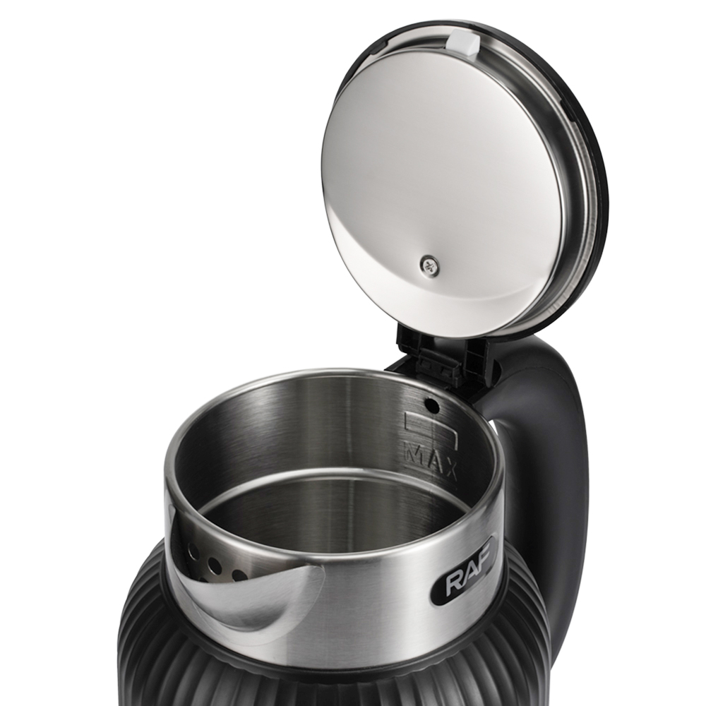 RAF European standard 1.5L electric kettle, household striped design, large-capacity electric kettle, heat preservation kettle Item Picture