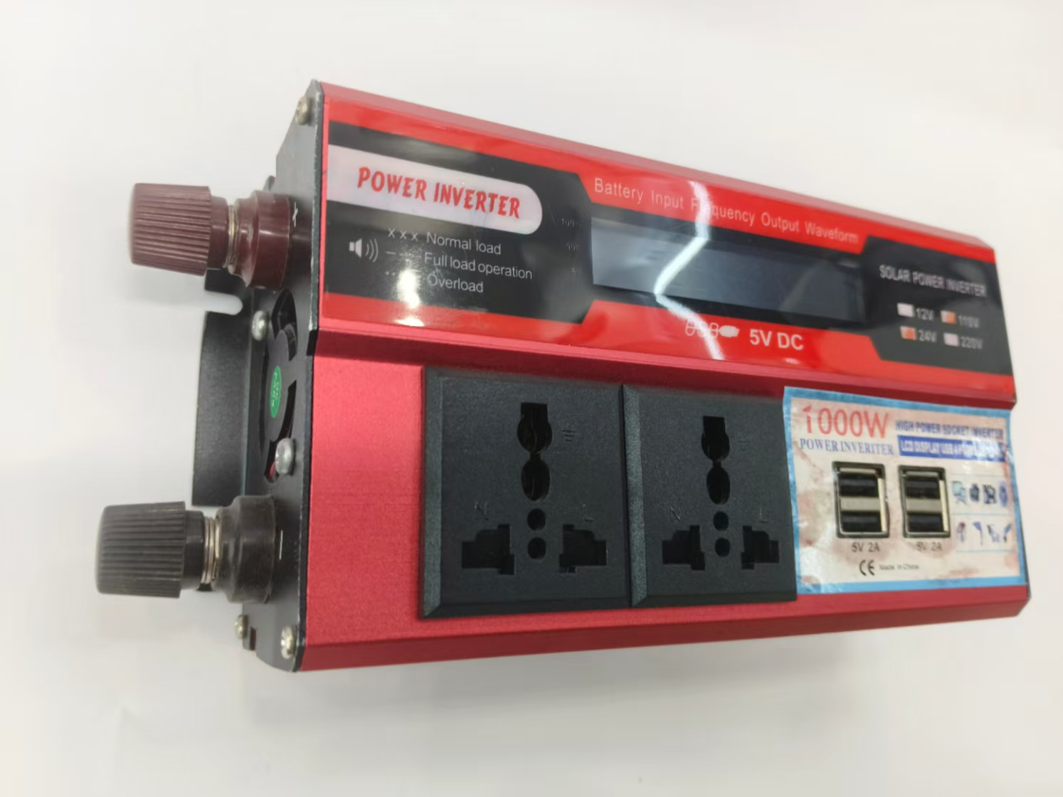 Inversor de onda senoidal modificado solar 12V24V220V pantalla digital inteligente doble voltaje universal coche al aire libre inversor Specification image