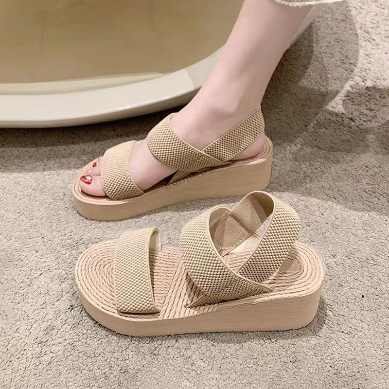 New high-heeled sandals for women, summer fashion, small children's slippers, sponge beach shoes, thick-soled and soft-soled comfortable sandals Application Scenario