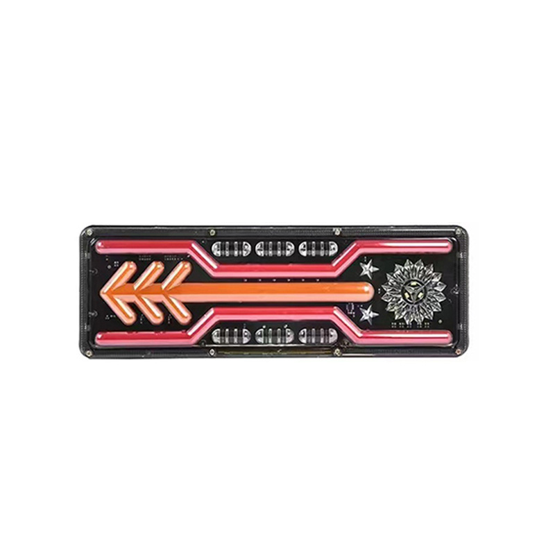 The manufacturer supplies 24V universal LED truck rear taillight light guide flow arrow truck taillight and truck taillight assembly Item Picture