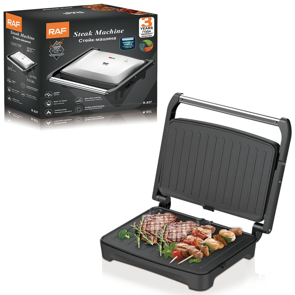 RAF European-style steakhouse, double-sided constant-temperature iron plate, pancake and barbecue meat machine details Picture