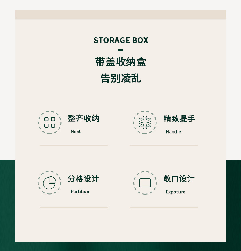 Z72-A01-18 Covered cotton pad cosmetic organization box, transparent cotton swab box, home desktop storage box detail image 3