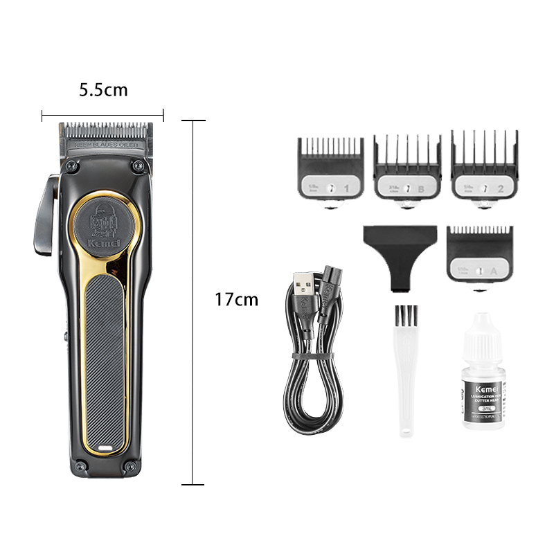 Kemei Km-2352 Long-Range Hair Clippers, Usb Charging, Fast Charging, Brushless Motor, High Rotational Speed, Adjustable Electric Clippers, Hair Clippers, Hair Shavers, Men's Electric Clippers, Electric Hair Shavers, Engraving Clippers Application Scenario