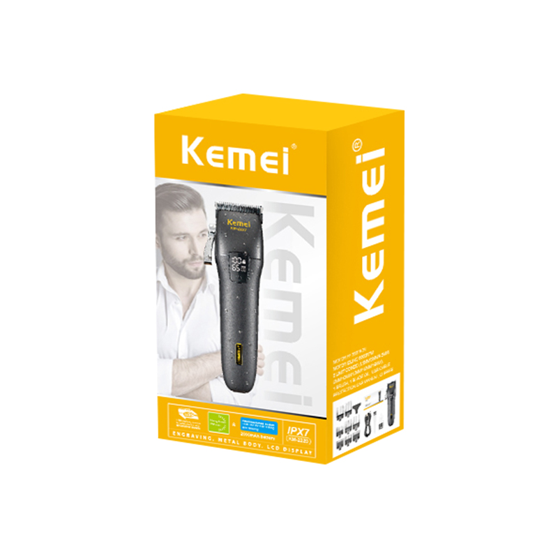 Kemi Km-2228 With Digital Display, Usb Charging, Two-Speed Power, Adjustable And Washable Hair Clippers, Hair Clippers, Electric Clippers, Hair Shavers, Men's Electric Shavers, Electric Clippers, Engraving Clippers Item Picture