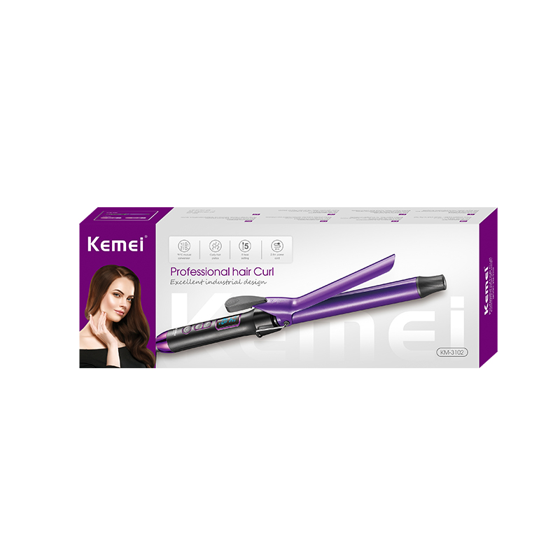 Kemei Km-3102 New Curling Iron, High-Power Hair Clipper, Five-Speed Temperature Adjustment, Quick Heating And Quick Setting, Small Household Appliance Item Picture