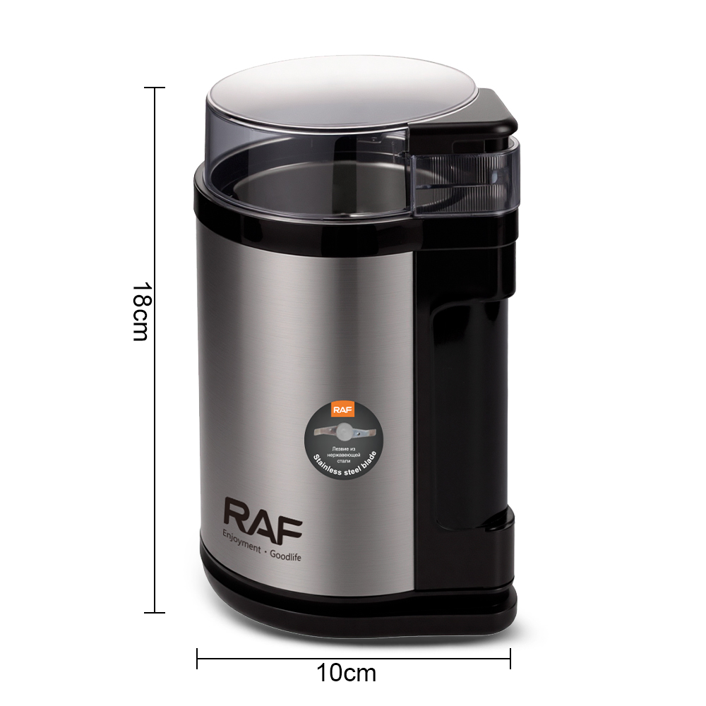 RAF European multi-functional food processor 250ml electric coffee bean grinder, grain and spice grinder details Picture
