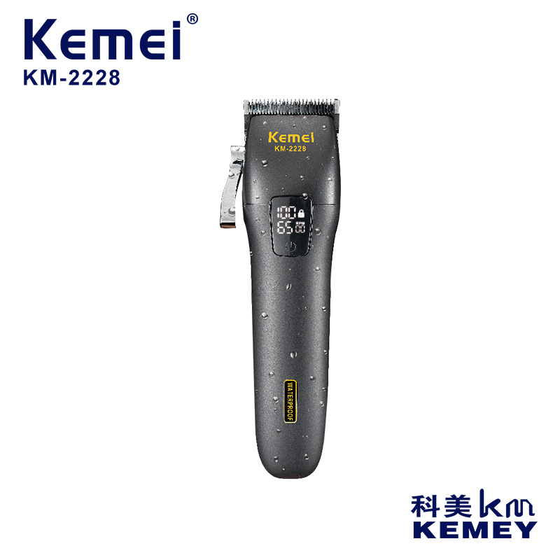 Kemi Km-2228 With Digital Display, Usb Charging, Two-Speed Power, Adjustable And Washable Hair Clippers, Hair Clippers, Electric Clippers, Hair Shavers, Men's Electric Shavers, Electric Clippers, Engraving Clippers