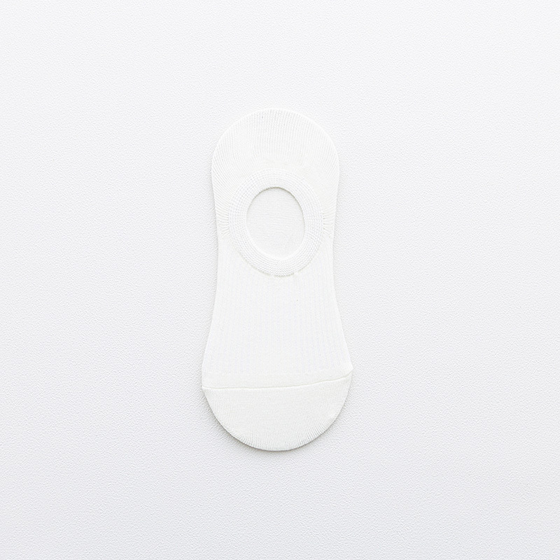 Spring And Summer New Women's Short Socks Japanese-Style, Versatile Solid Color Vertical Stripe Shallow Mouth Striped Silicone Anti-Slip Invisible Women's Boat Socks Specification drawing