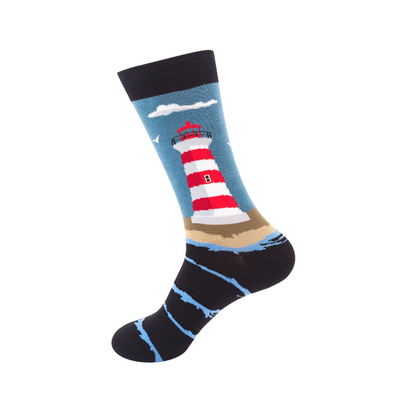 Trendy European And American Socks Specification drawing