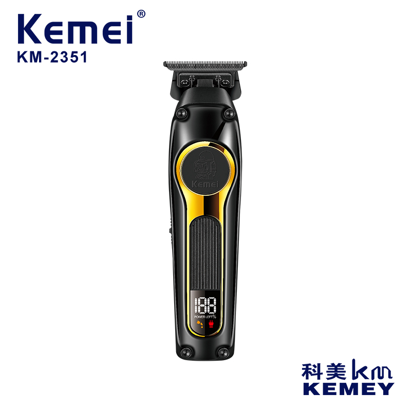 Kemei Km-2351 Long-Range Hairdresser With Engraved Design, Usb Charging, Fast Charging, Brushless Motor, High-Speed Hairdresser, Clipper, Hair Shaver, Men's Electric Hair Shaver, Electric Clipper, Engraved Clipper