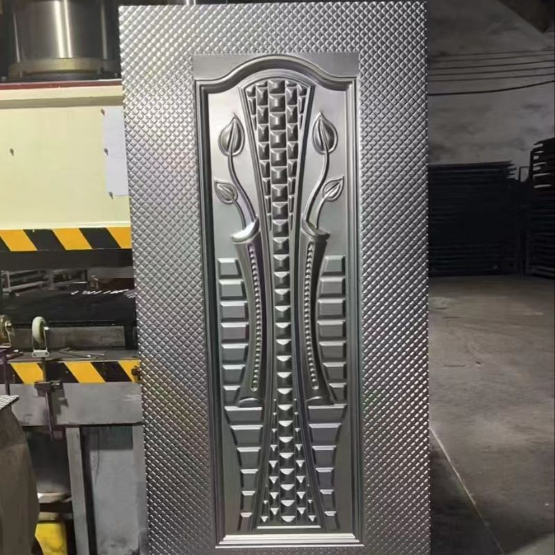 门板 冷轧门板 压花门板 镀锌门板铁皮压花门面 门面板 覆膜门板 防盗门装饰面 门面压花板详情8
