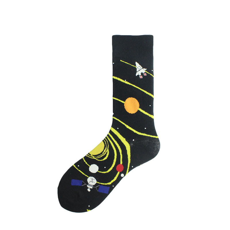Fashionable And Trendy Animal Planet Flower Socks For Men's Fun Neutral Socks details Picture