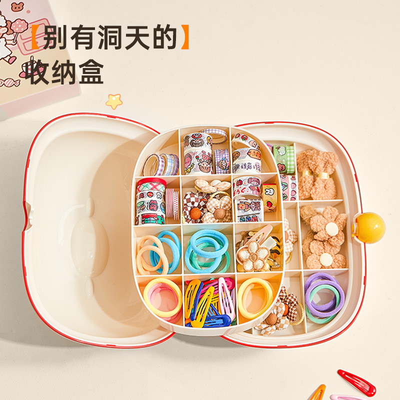 B78-SNH24121 Children's Jewelry Storage Box, Exquisite girls' organizing accessories Storage box, Hair accessory box Specification image