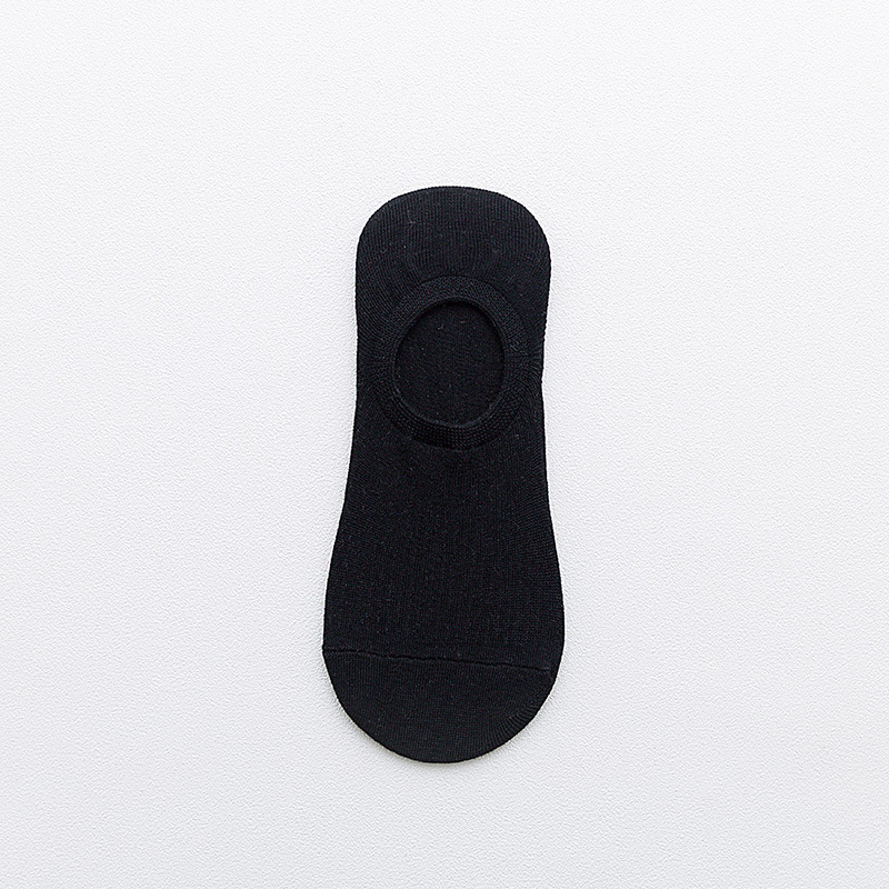 Spring And Summer New Women's Short Socks Japanese-Style, Versatile Solid Color Vertical Stripe Shallow Mouth Striped Silicone Anti-Slip Invisible Women's Boat Socks details Picture