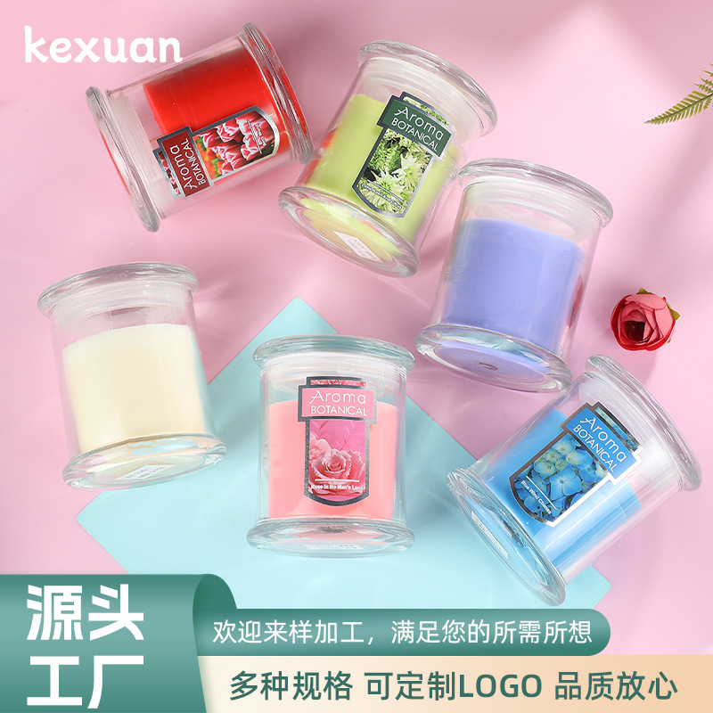 跨境多色透明杯玻璃工字型味蜡烛浪漫婚礼摆件批发