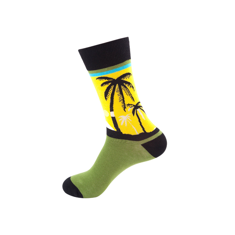 Trendy Socks For Men And Women, Personalized, Artistic And Retro Socks Specification drawing