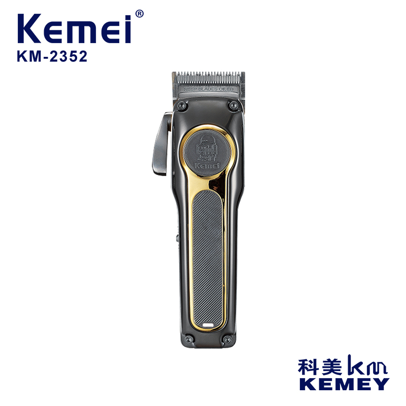 Kemei Km-2352 Long-Range Hair Clippers, Usb Charging, Fast Charging, Brushless Motor, High Rotational Speed, Adjustable Electric Clippers, Hair Clippers, Hair Shavers, Men's Electric Clippers, Electric Hair Shavers, Engraving Clippers full figure