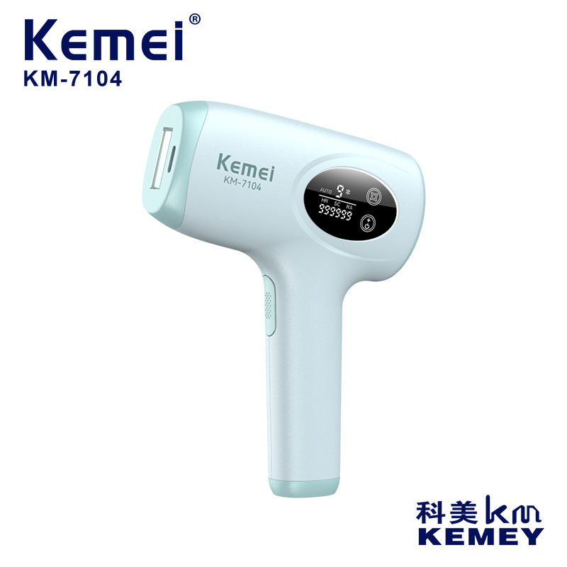 The Kemei Km-7104 Laser Hair Removal Device Comes With A Pair Of Glasses And A Razor. It Is A High-Energy, 9-Speed Adjustable Ice-Point Hair Removal Small Appliance And A Hair Removal Beauty Instrument